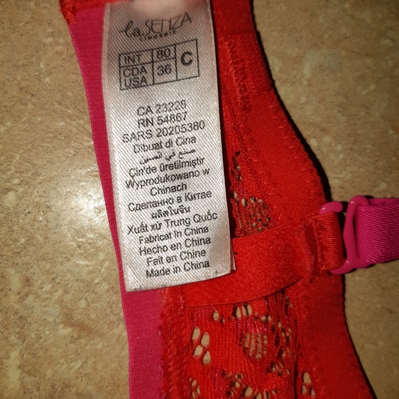 Vintage La Senza Soft Lace Push Up Bra - Picture 7 of 7